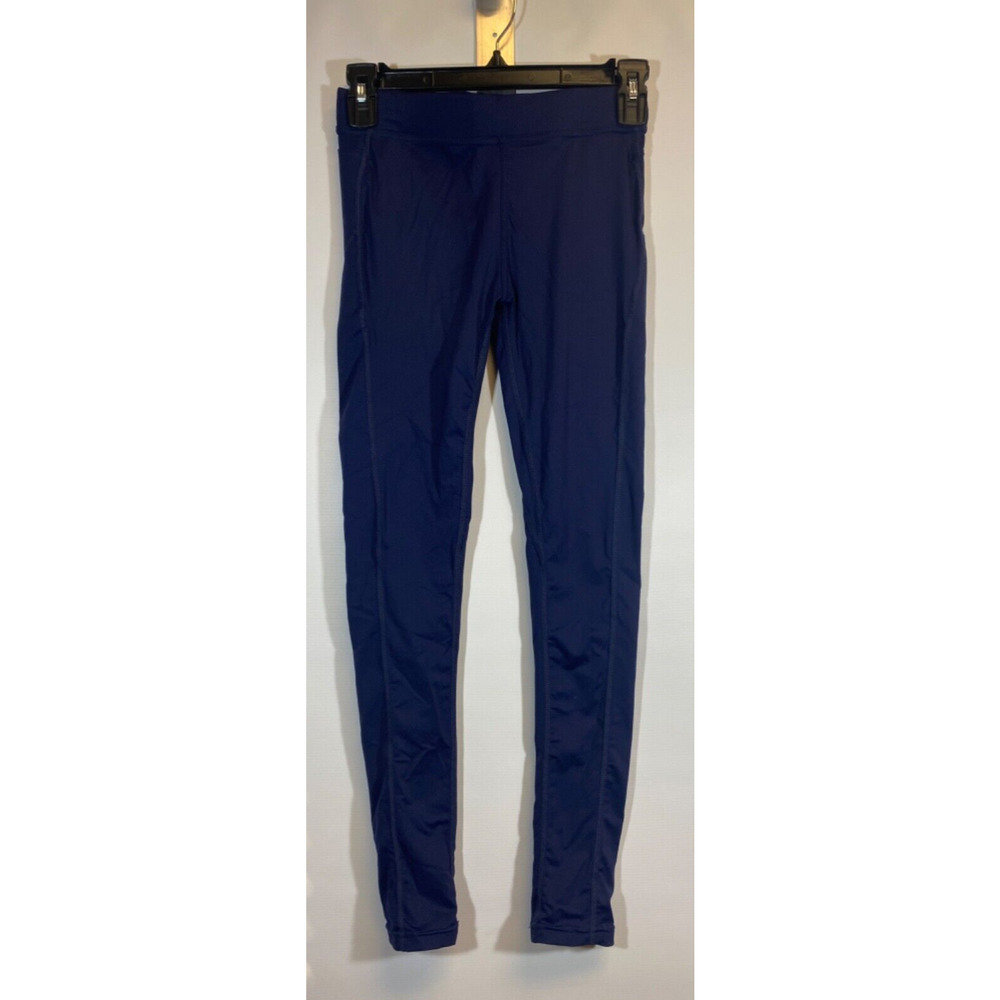 Vansydical Butt Rear Lifting Compression Athletic Legging Pant Navy Blue M A43